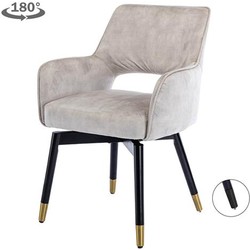 Tower living Lenno swivel armchair - fabric Adore 11 Beige