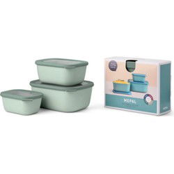 Multikom Cirqula rechthoekig 3-delige set (750 1500 3000) Nordic sage