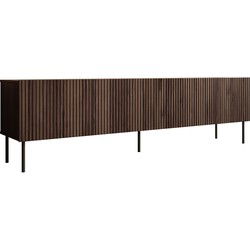 Meubella - TV-Meubel Tartagal - Donkerbruin eiken - 200 cm