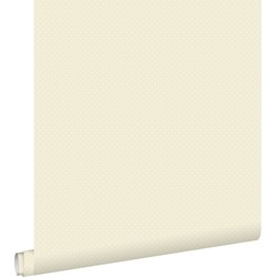 ESTAhome behang kleine stipjes crème beige en zilver - 53 cm x 10,05 m - 137313