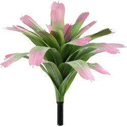 PTMD Kunstplant Succulent Plant - 70x70x60 cm - Polyester - Roze
