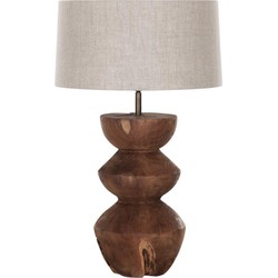 MUST Living Table lamp Bubble NATURAL,66xØ40 cm, linen natural shade