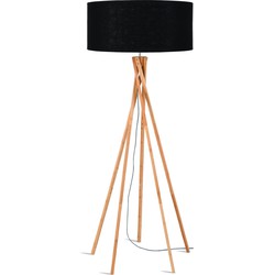 Vloerlamp Kilimanjaro - Zwart/Bamboe - Ø60cm