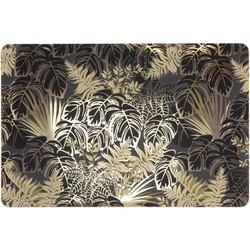 Placemat Leaves 28,5x43,5cm dessin 1 black