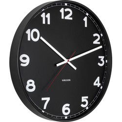 Karlsson - Wandklok New Classic Medium - Zwart- Ø40,5cm