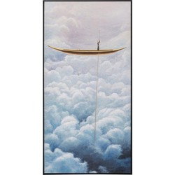 Schilderij met Lijst Cloud Boat 60x120cm