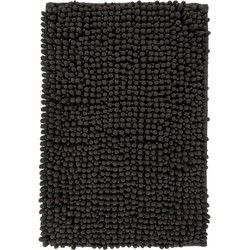 Tapijtenloods Fluffy - Badmat Hoogpolig - Soft Touch - Antraciet- 40x60 CM