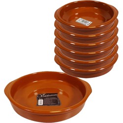 Set van 7x stuks tapas borden/ovenschalen Alicante met handvatten 26 en 16 cm - Snack en tapasschalen
