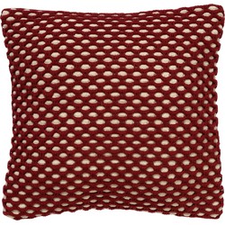 Dutch Decor DENLEY - Kussenhoes van katoen Merlot 45x45 cm - rood - Dutch Decor