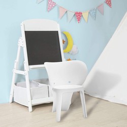 Kinderstoel - Stoelen - Olifant - Set van 2 - Wit - 48x55x41 cm