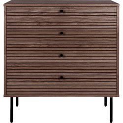 Dressoir Bruin Eiken Fineer - 80x40x85cm - Kyoto