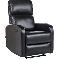 VIRRAT - TV-fauteuil - Zwart - Kunstleer