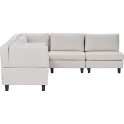 Beliani UNSTAD - Modulaire Sofa-Beige-Polyester