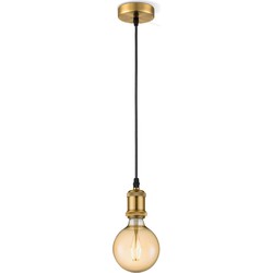 Home sweet home hanglamp Vintage Globe g125 - Brons - amber