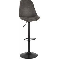 ZEBRA verstelbare kruk 48x55x103-123 cm Grijs