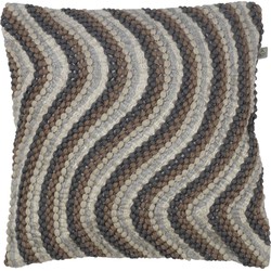 Dutch Decor INGO - Kussenhoes taupe multi 45x45 cm - Dutch Decor