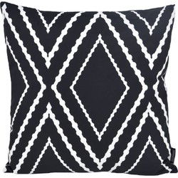 Sierkussen Yana Black | 45 x 45 cm | Katoen/Polyester