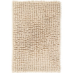 Tapijtenloods Fluffy - Badmat Hoogpolig - Soft Touch - Creme- 50x90 CM