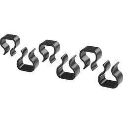 RIETI - Verbindingsklemmen (6 stuks)  - Zwart - Synthetisch materiaal