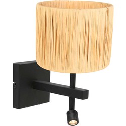 Steinhauer wandlamp Stang - zwart - metaal - 3702ZW