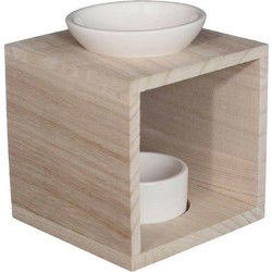 Ideas4seasons Geurbrander - amberblokjes/geurolie - 10 x 12 cm - Geurbranders