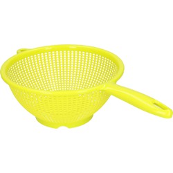 Plasticforte Keuken vergiet/zeef - kunststof - Dia 24 cm x Hoogte 11 cm - groen - Vergieten