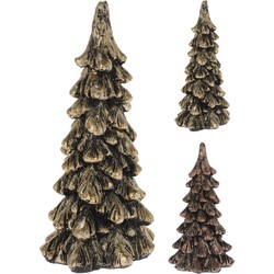 Kerstboom 13 cm in antiek kleur kerstversiering