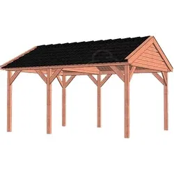 Trendhout douglas overkapping zadeldak Beluta, 505 x 415 cm