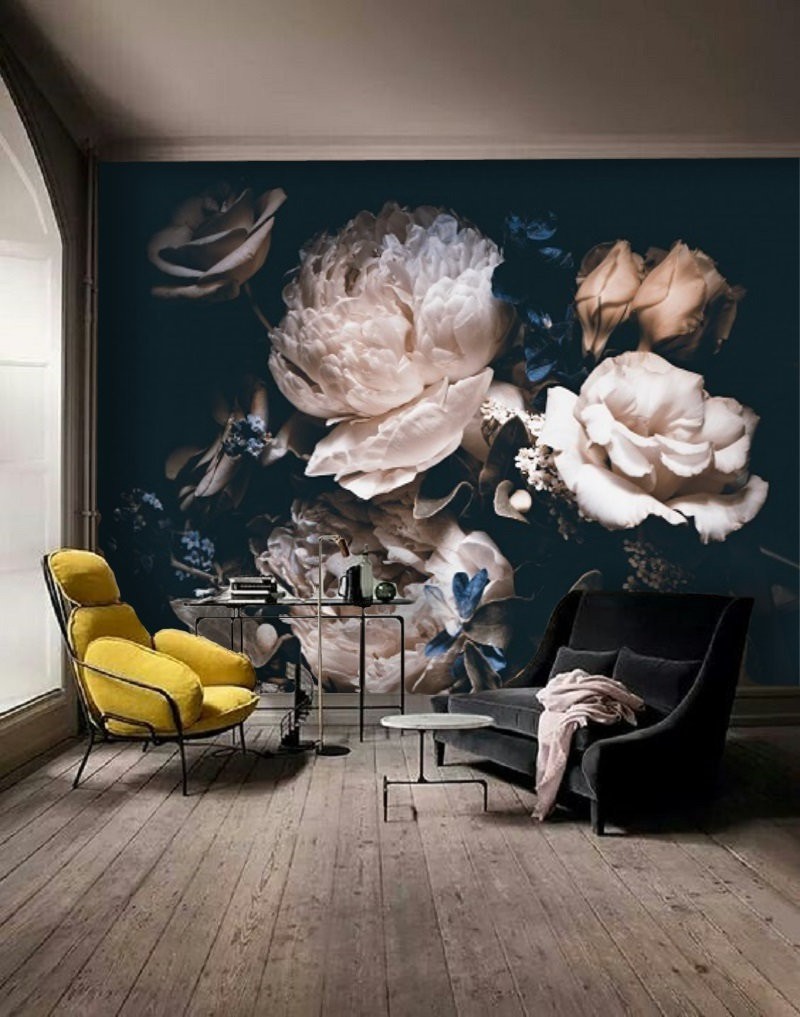 Inspireren meesterwerk beginnen Zelfklevend behang bloemen zwart vintage 350x250 - Tapetshow - | HomeDeco.nl
