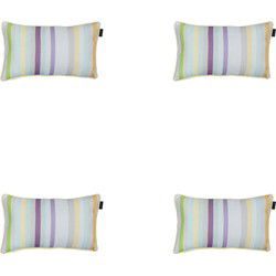 Madison -  Sierkussen Righe purple - Ca. 30x50 cm - Set van 4
