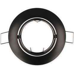 LEDline Inbouwspot, Rond, Aluminium, Kantelbaar, Mat Zwart