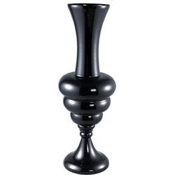 PTMD Vaas Nimai - 33x33x90 cm - Glas - Zwart