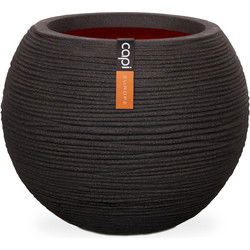 Vaas bol rib NL 38x33 - zwart