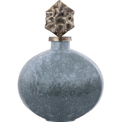 PTMD Deco Object Cherisee - 28x9x36 cm - Glas - Messing