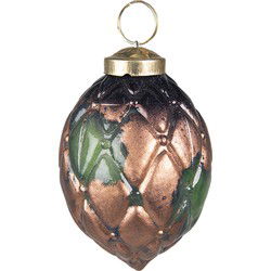 Clayre & Eef Kerstbal Groen Glas