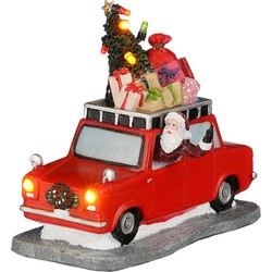 Luville Kerstdorp Kerstman - 12.8x6.3x10.5 cm - Polyresin - Multi