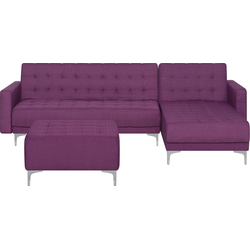 Beliani ABERDEEN - Modulaire Sofa-Paars-Polyester