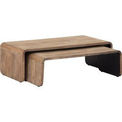 DTP Home Coffee table Evo,30x95x40 cm / 35x110x50 cm,  recycled teakwood