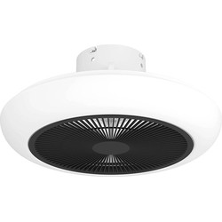 Tommaso Plafondventilator LED d:44,5 cm wit/zwart - Ventilatoren - 2 jaar garantie