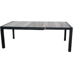 Harrisburg uitschuifbare dining tafel midnight grey 154 - 214 x 90,5 cm