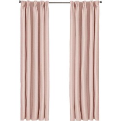 Larson - Luxe hotel blackout gordijn - met haken - 1.5m x 2.5m - Soft pink