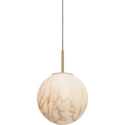 Hanglamp Carrara - Goud/Wit - Ø28cm