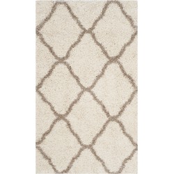 Safavieh Shaggy Indoor Woven Area Rug, Hudson Shag Collection, SGH283, in Ivory & Beige, 91 X 152 cm