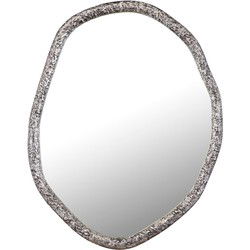 PTMD Spiegel Paislie - 56x3x72 cm - Metaal - Zilver