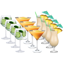 OTIX Cocktail Glazen - Ginglazen - Martiniglazen - Pina Colada - Set van 12