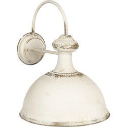Clayre & Eef Wandlamp Wit IJzer