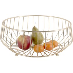 Present Time - Fruit Basket Linea Kink Large - Verguld