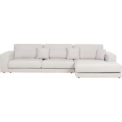 Beliani LOFOTEN - Hoekbank-Wit-Polyester