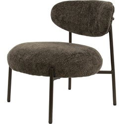 Fauteuil Round Tissee Cargo Bruin - Giga Meubel
