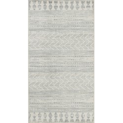 Scandinavisch Boho Tapijt LOUNA - Grijs - 80x150 cm 